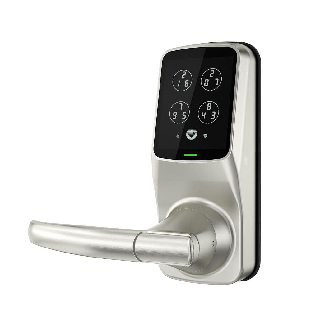 Lockly Satin Nickel Smart Door Lock with Touchscreen Keypad