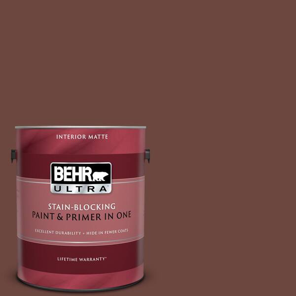 BEHR ULTRA 1 gal. #UL130-21 Moroccan Henna Matte Interior Paint and Primer in One