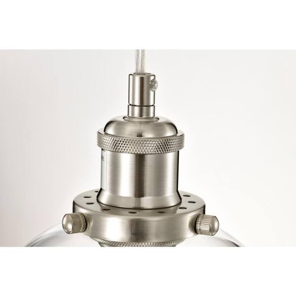 Edvivi Mateo 1-Light Modern Polished Nickel Mini Pendant