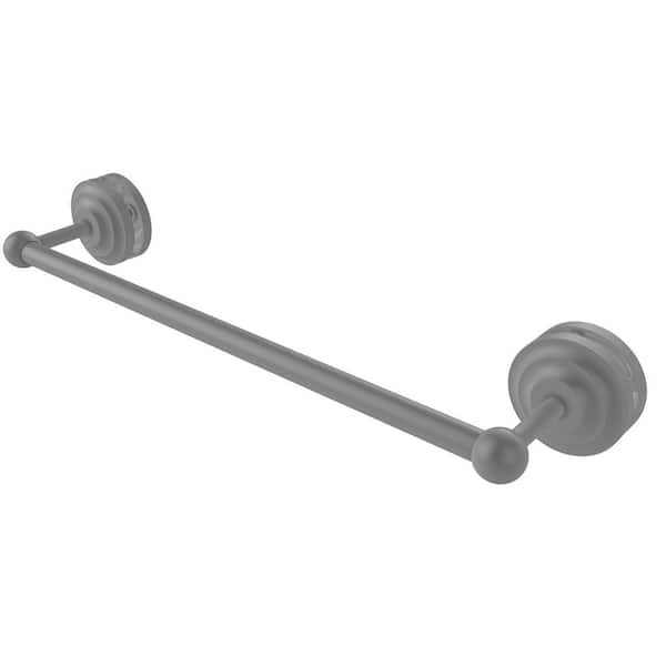 Allied Brass Que New 18 in. Over-the-door Shower Door Towel Bar in Matte Gray