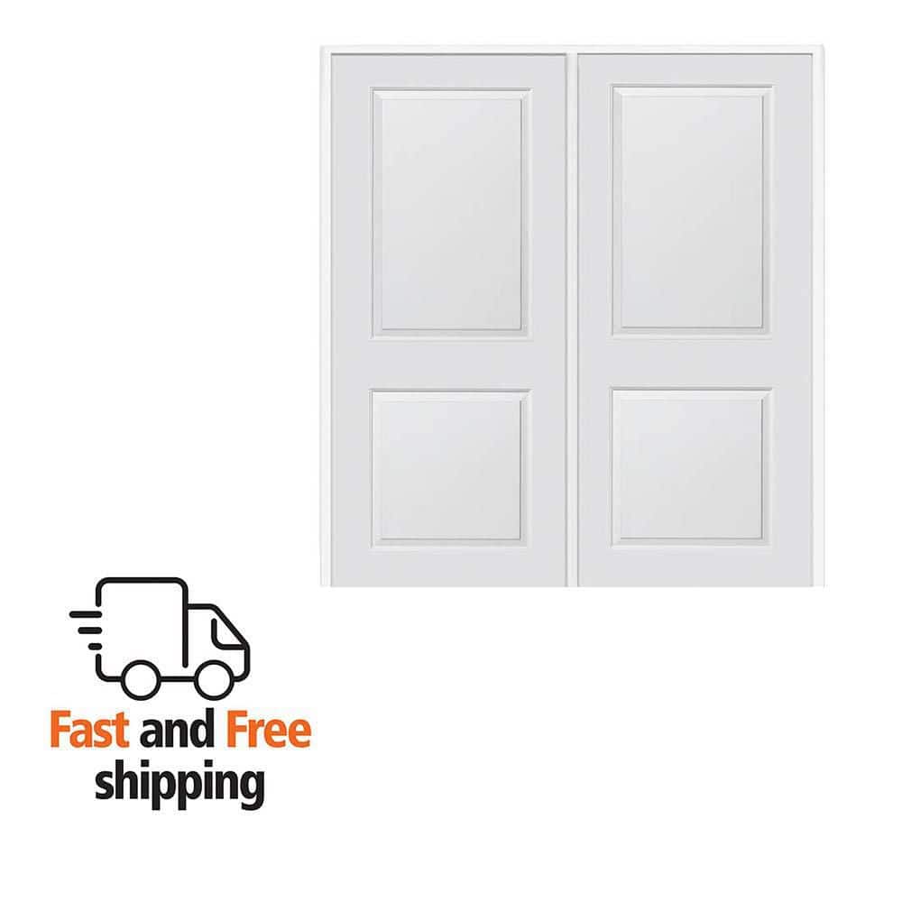 Petite mère MMI DOOR 60 in. x 80 in. Smooth Carrara Right-Hand Active Solid