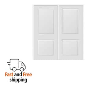 MMI DOOR 60 in. x 80 in. 2-Panel Flat Square Sticking Primed