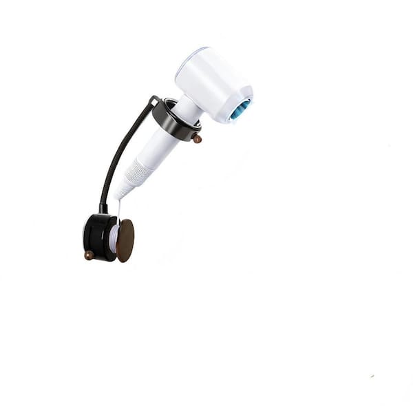 Wall-Mounted Hands Free Hair Dryer Holder with Suction Cup, 360° Adjustable Blow Dryer Holder for Bathroom, Black