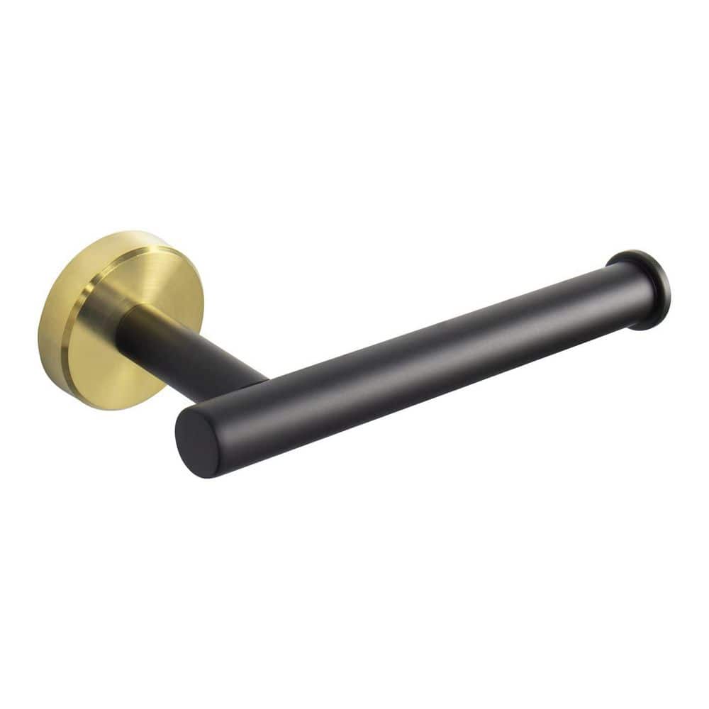 1-Pack Wall-Mount Single Post Toilet Paper Holder in Black and Gold, Premium SUS304 Stainless Steel price history on PriceWatchPro