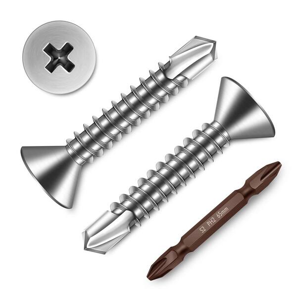 thumbnail image 2 of Fastenere #4 X 1" Phillips Flat Head Sheet Metal Screws – 18-8 Stainless Steel (Qty 100) 2 of 5