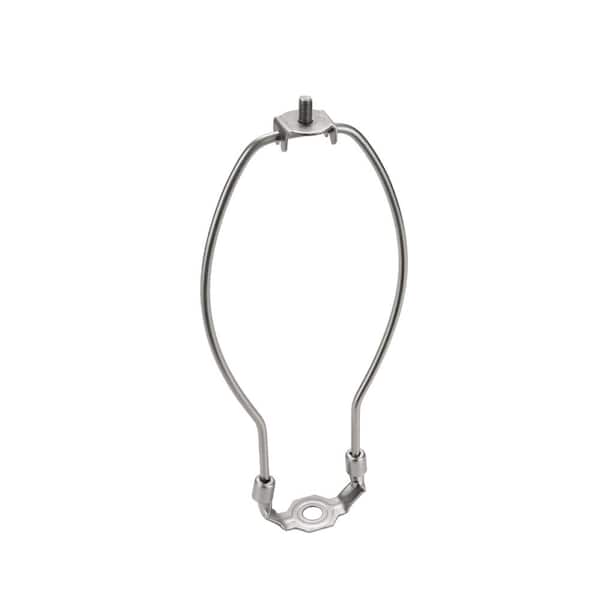 Aspen Creative Corporation 8 in. Satin Nickel Detachable Lamp Harp with Saddle