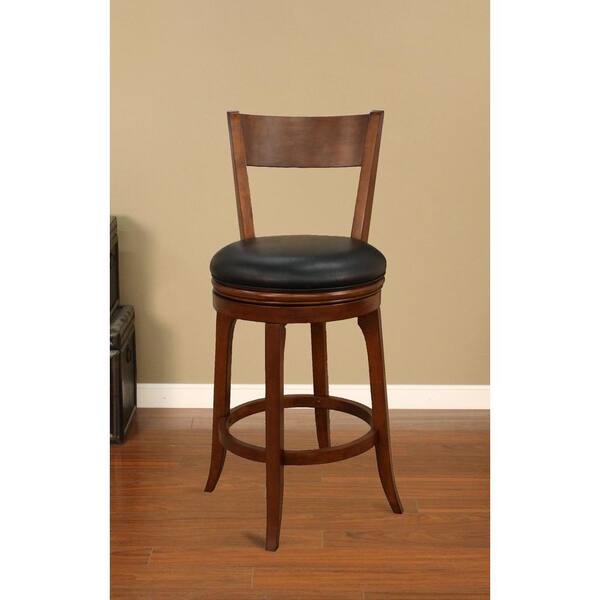 American Heritage Autumn 30 in. Suede Cushioned Bar Stool (Set of 2)