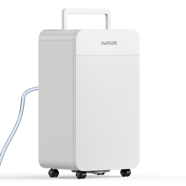 42 pt. 4,000 sq. ft. Dehumidifier in. White with Drain Hose, Large Bucket, Child Lock, Low Noise, Dehumidify Efficiently