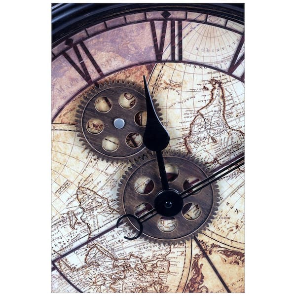 Kiera Grace KIERA GRACE Glen Wall Clock – 18 in.,Retro Black