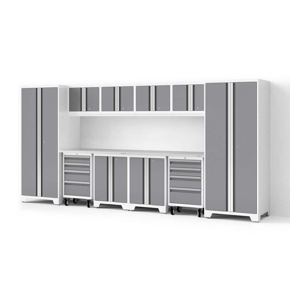 Bold Series XL 156 in. W x 76.75 in. H x 24 in. D 24-Gauge Steel Garage Cabinet Set in Platinum (12-Piece) price history on PriceWatchPro