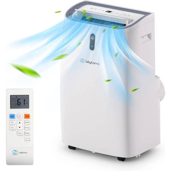 14,000 BTU Portable Air Conditioner-Cools rooms up to 700 sq. ft. 4-in-1 (AC, Heat, Dehumidifier, Fan) with Remote.