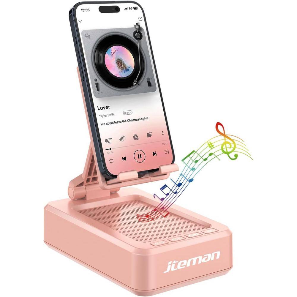 Portable Wireless Bluetooth Speaker with Phone Stand, Gifts for Women Men, 