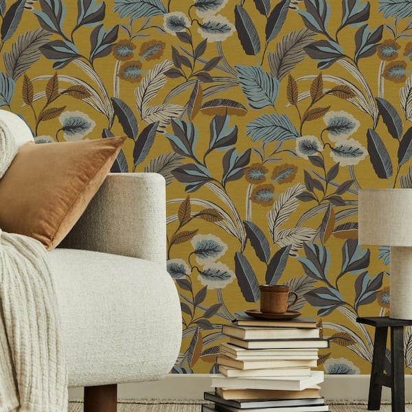 Sublime Paradise Arts Ochre Wallpaper