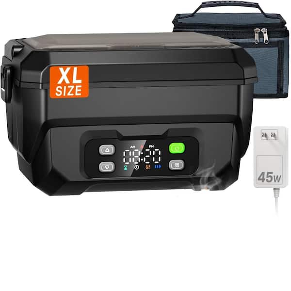 Heated Lunch Box, Electric Lunch Box, 6.3 Cup Portable Food Warmer, 24000mAh Rechargeable Self Heating Food Heater