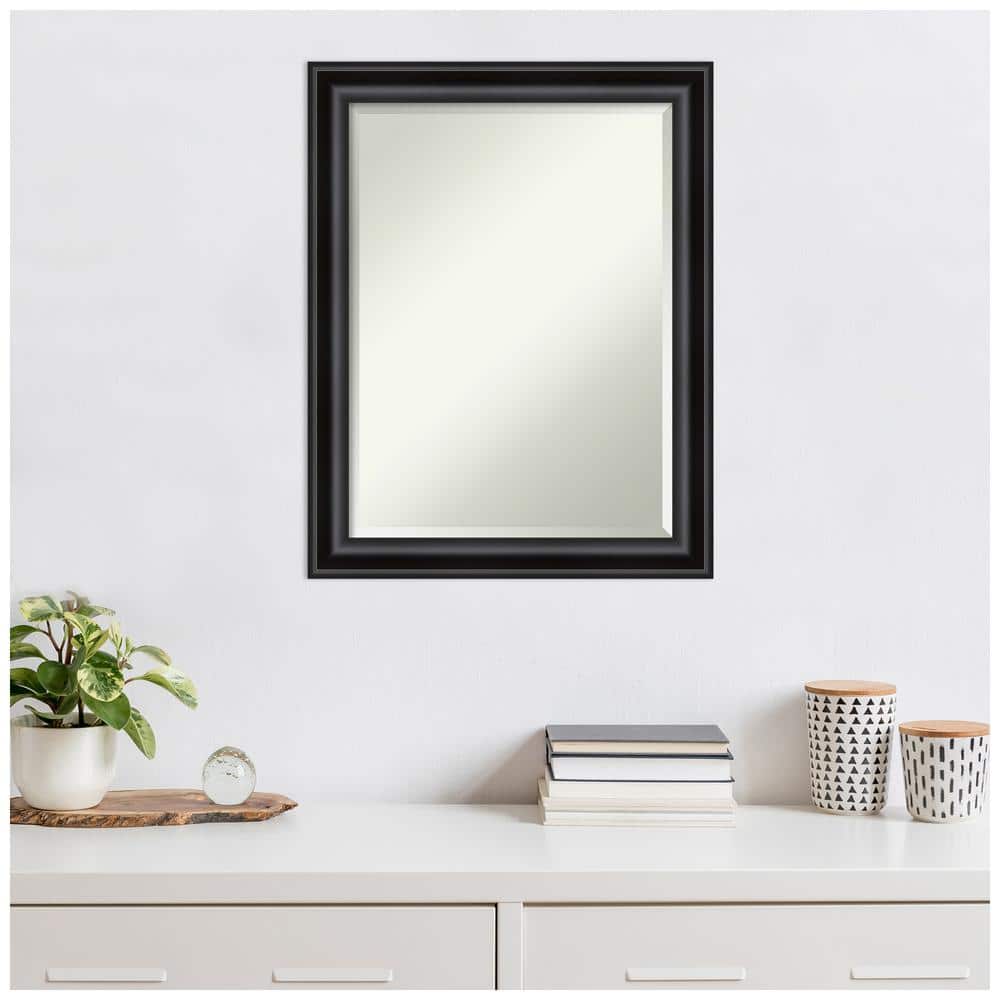 Noir Wood Framed Full Length Rectangular Wall Mirror