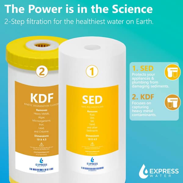 Express Water Whole House Water Filter System 2-Stage Water