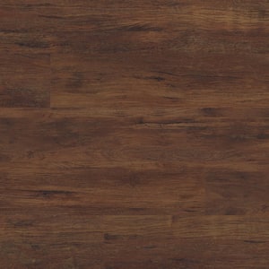 Take Home Sample - 7 in. x 7 in. Antique Mahogany Waterproof Rigid Core Luxury Vinyl Plank Flooring