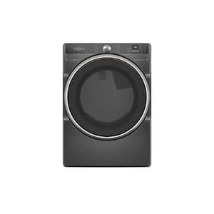 7.4 Cu. Ft. vented Front Load Electric Dryer in Volcano Black with Steam Capabilities