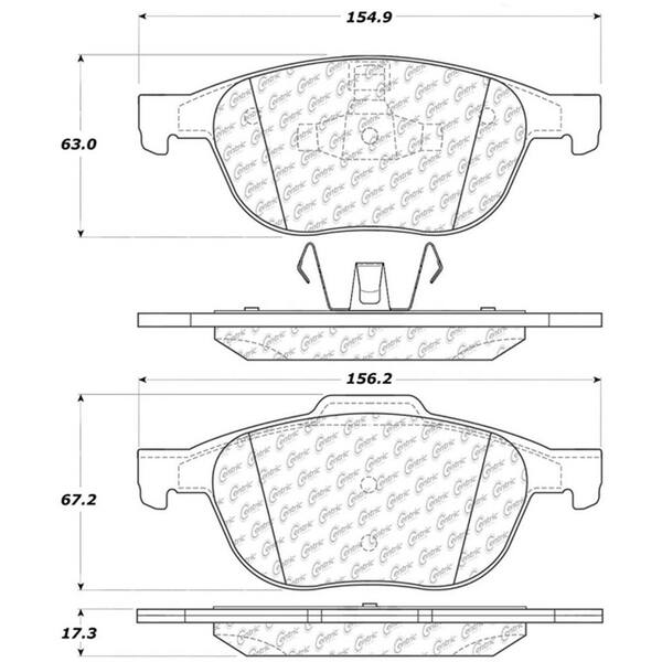 Centric Parts Disc Brake Pad Set