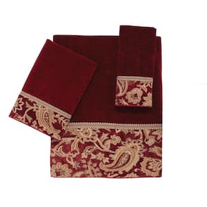 Brick Arabesque Cotton Towel Set (3-Piece)