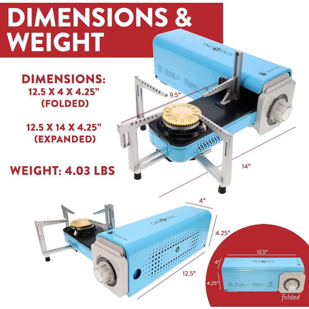 Compact Blue Gas Single Burner Portable Stove