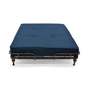 Heathbrooke Industrial Navy Blue Fabric Pet Bed