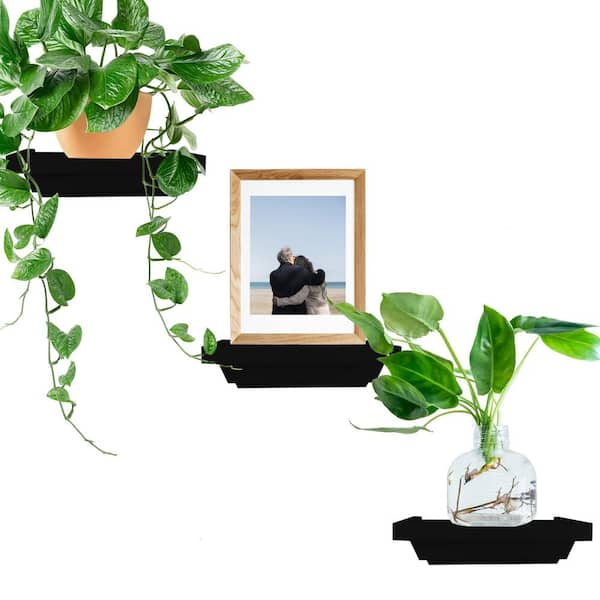 Mini Plant Wall Holder Tiny Shelf for Wall, Small Floating Shelves