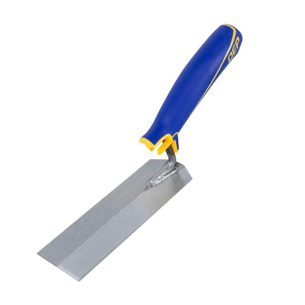 QEP 6 in. x 2 in. Comfort Grip Flat Margin Flooring Trowel with Bucket Hook  42112 - The Home Depot