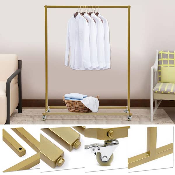 Only Hangers Metallic Metal Clothes Rack 60 in. W x 64 in. H GR200 - The  Home Depot
