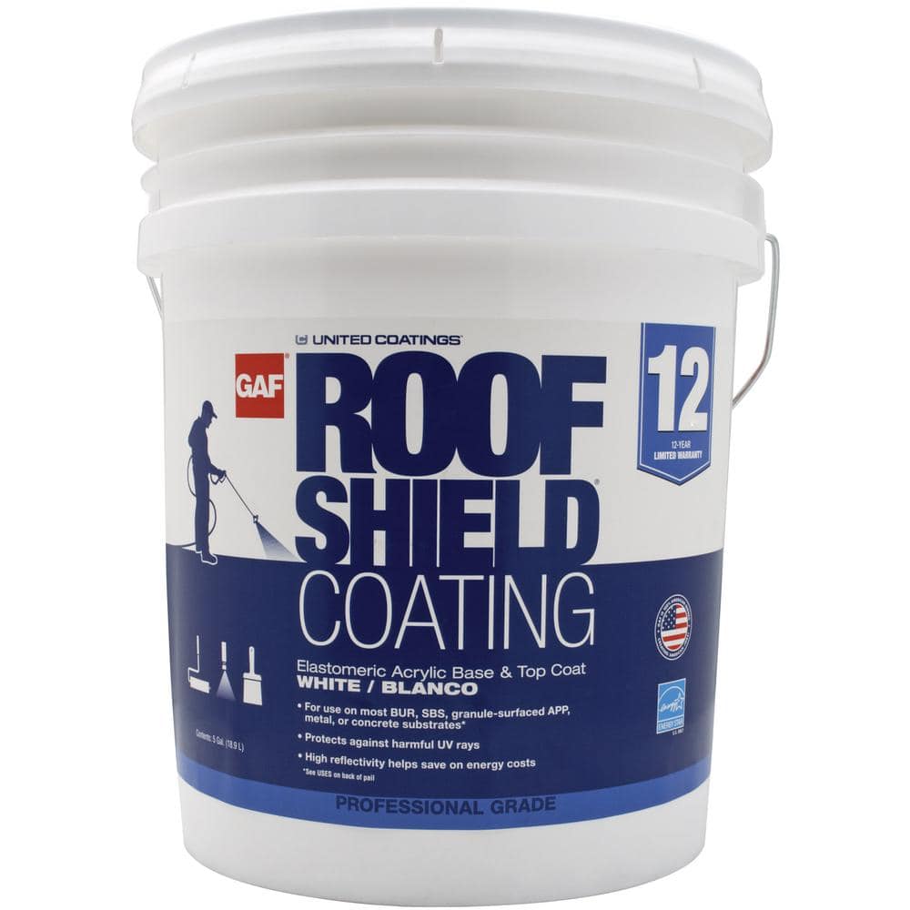 GAF Coatings 54-Gallon Acrylic Reflective Roof Coating (15-Year Limited Warranty)