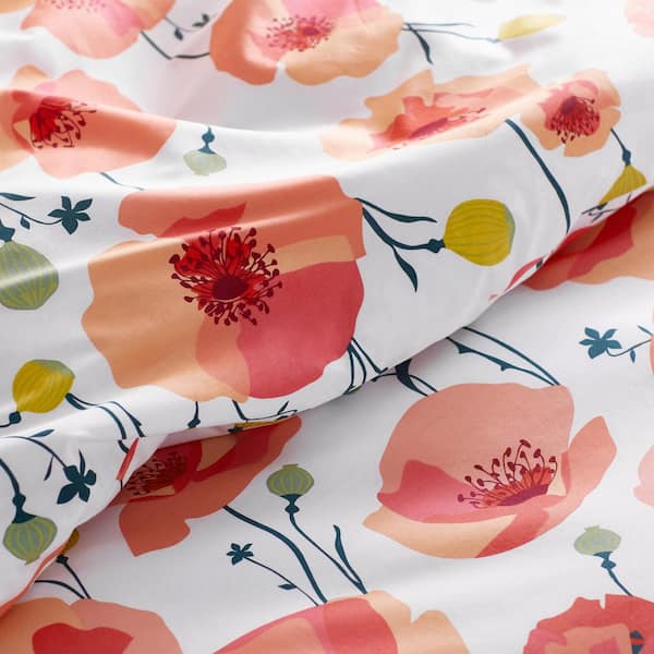 The Company Cotton Poppy, Poppy Flower Duvet Cover