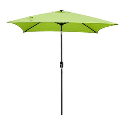 Olive-green umbrella with rust-red dots and handle made of chestnut wood –  Michael Jondral