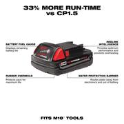 M18 FUEL 18V Lithium Ion Brushless Cordless 1/4 in. Hex Impact Driver with (1) 5.0 Ah, (1) 2.0 Ah Battery and Charger