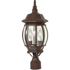 Concord 3-Light Old Bronze Outdoor Lamp Post Head