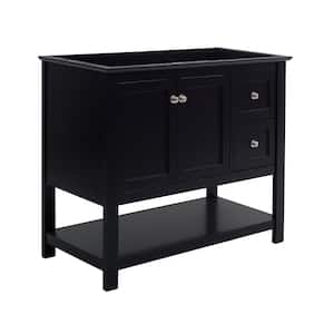 Manchester 40 in. W Bathroom Vanity Cabinet Only in Black
