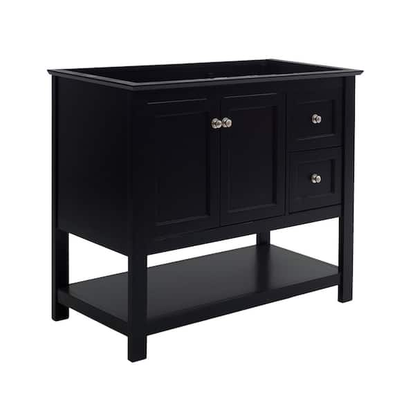 Fresca Manchester 40 in. Single Bath Vanity Cabinet without Top in Black - Shaker-Style