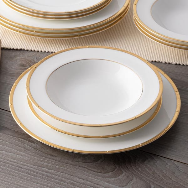 Noritake Rochelle Gold 12-Piece (Gold Bone China Dinnerware Set