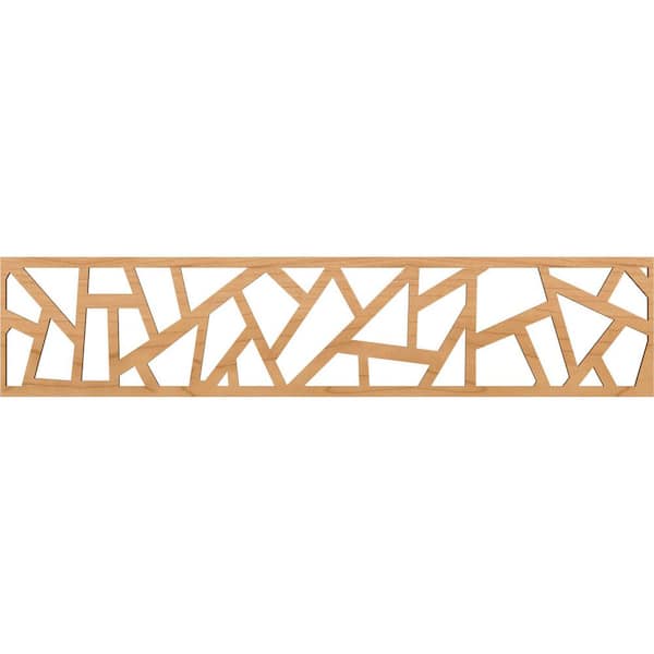 Ekena Millwork Harrisburg Fretwork 0.25 in. D x 46.75 in. W x 10 in. L Maple Wood Panel Moulding
