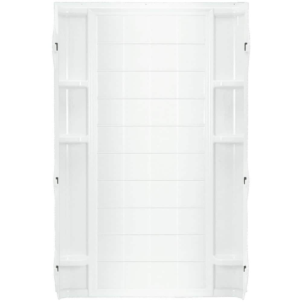 Reviews for STERLING Ensemble 36 in. x 721/2 in. 1Piece DirecttoStud Shower Back Wall in