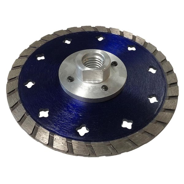 5 in. Concrete or Masonry, Segmented Rim, Cut/Grind Sintered Diamond Blade, 5/8 in. 11 Threaded Arbor