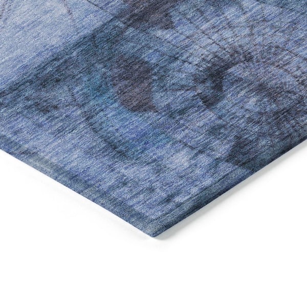 Chantille Machine Washable Indoor/Outdoor Abstract ACN1905 Blue 3 ft. x 4 ft. Area Rug