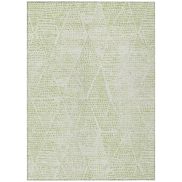 Addison Rugs Chantille ACN591 Aloe 5 ft. x 7 ft. 6 in. Machine Washable Indoor/Outdoor Geometric Area Rug