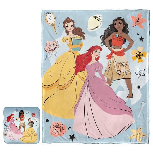 THE NORTHWEST GROUP Princess Be Bold Silk Touch Cloud Throw Blanket & Pillow