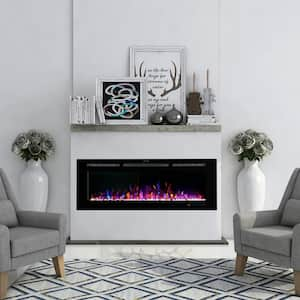 36 in. Wifi Recessed and Wall Mounted Electric Fireplace Insert