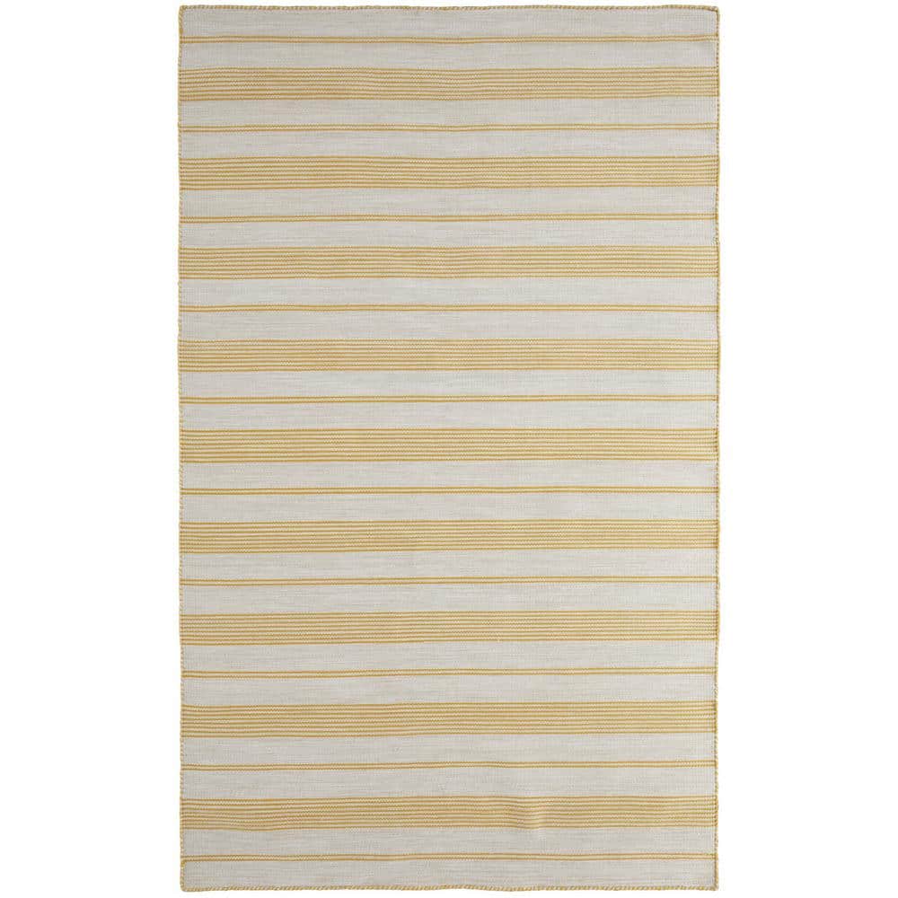 4 x 6 Yellow and Ivory Striped Area Rug price history on PriceWatchPro