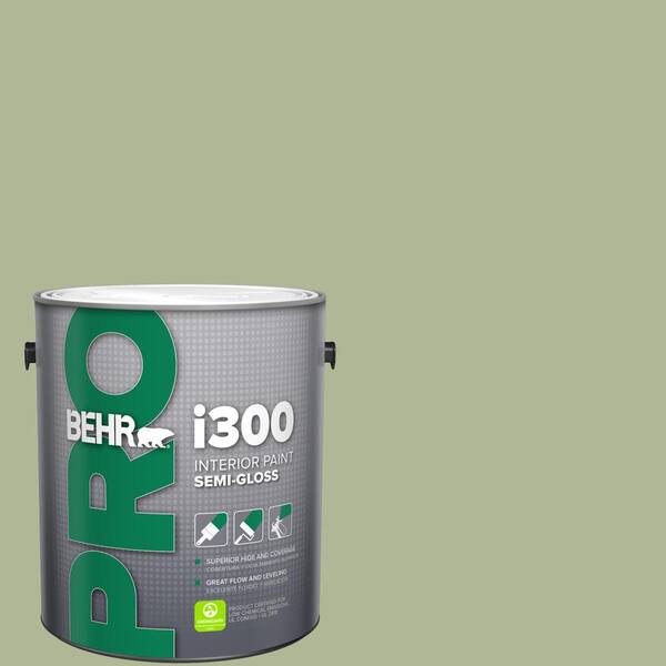 BEHR PRO 1 gal. #PPU11-08 Moss Print Semi-Gloss Interior Paint