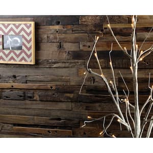 Timber Brownheart 11.81 in. x 23.62 in. Wood Mosaic Wall Tile (1.93 sq. ft.)