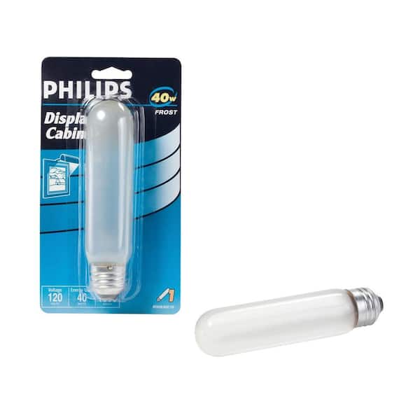 Philips 40-Watt T10 Incandescent Frosted Tubular Light Bulb