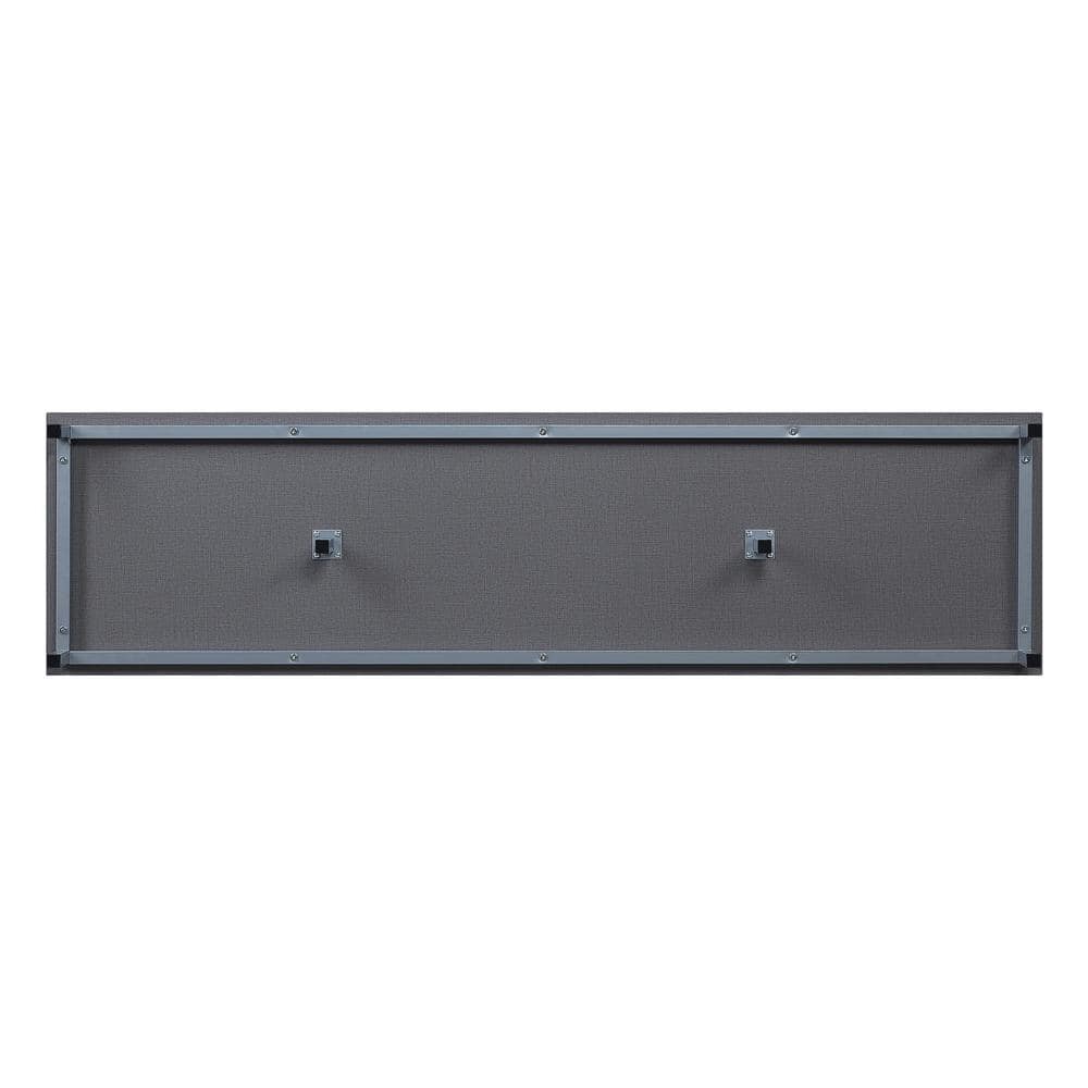 Modern Brighton 65'' Gray TV Stand with Glass Shelving