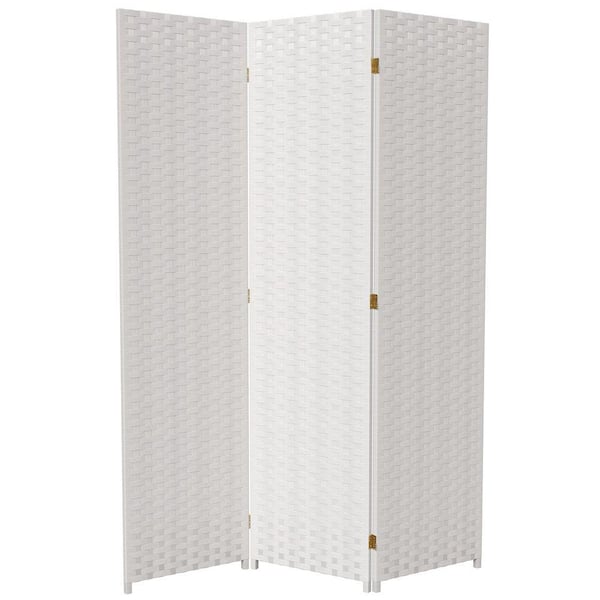 6 ft. White 3-Panel Room Divider